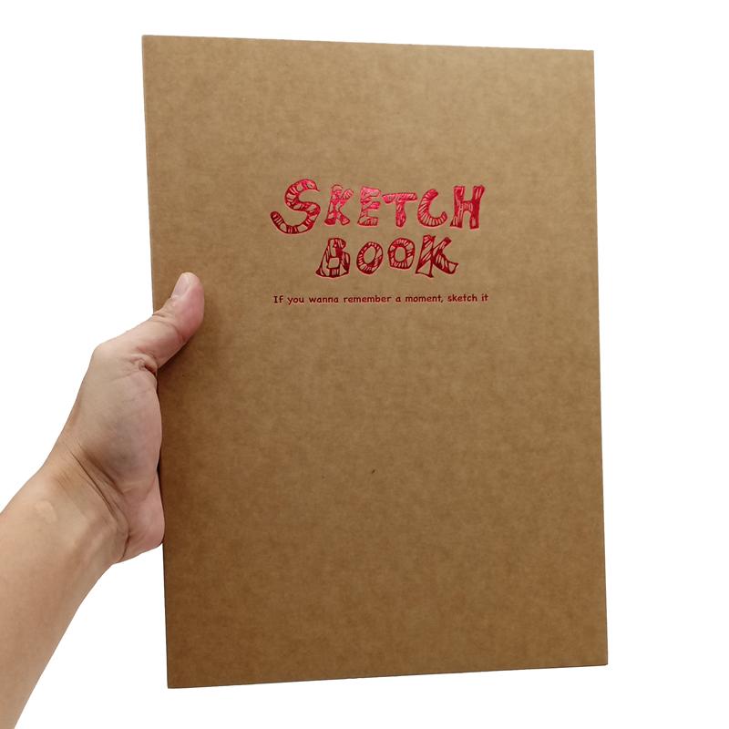 Sổ Vẽ Khâu Gáy A4 80 Tờ Sketch Book - ZEN art 8720 - Màu Nâu