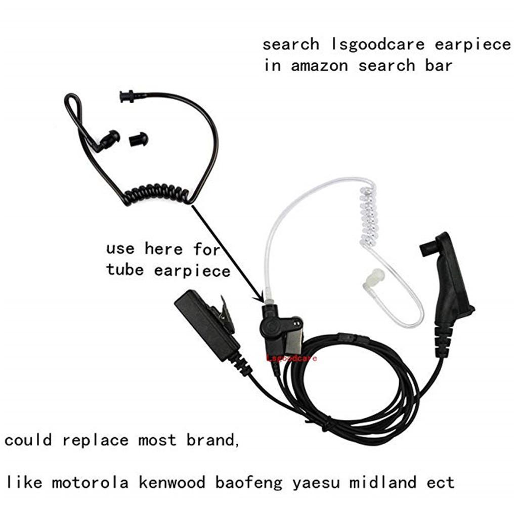 10 Pieces PTT Acoustic Tube in Earphones for / / Walkie Talkie