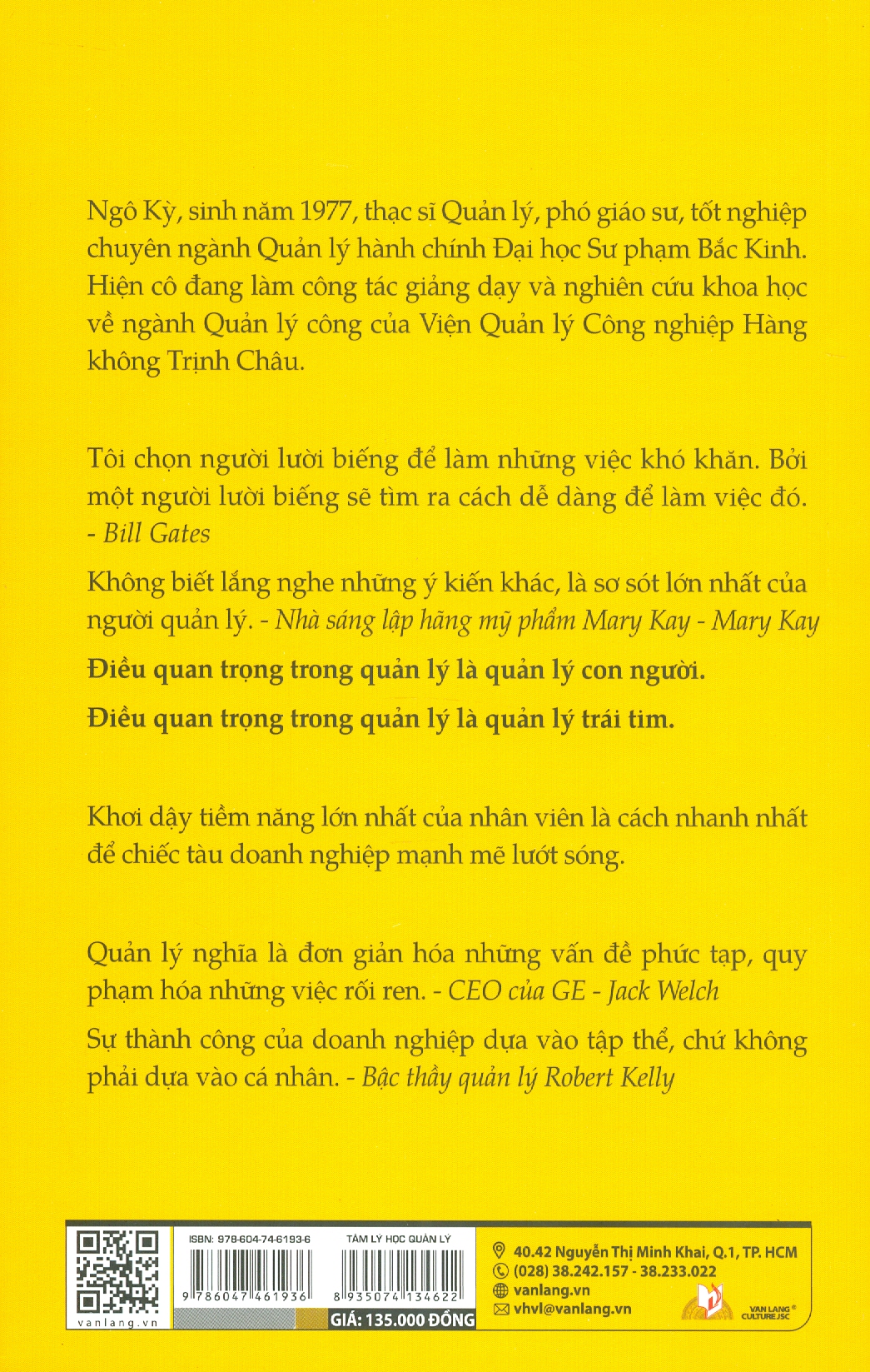 Tâm Lý Học Quản Lý (Tái bản 2024) - Ngô Kỳ; Bảo Thu dịch