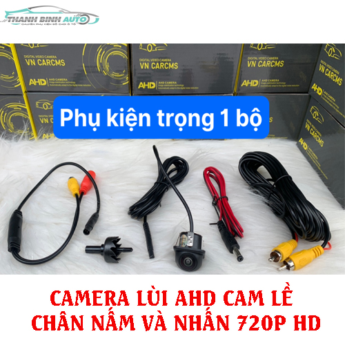 Camera lùi AHD cam lề, cạp lê, cập lề Chân Nấm và nhấn 720p HD Len Mắt Cá CHIP SONY Siêu Nét