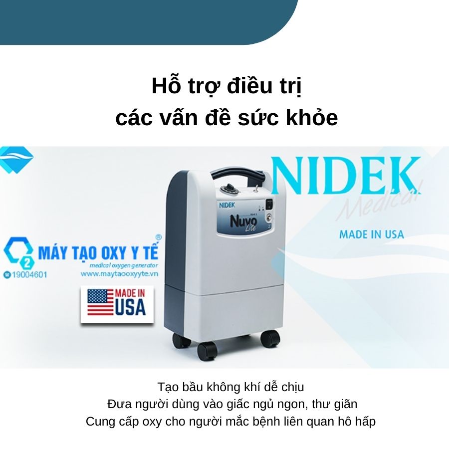 Máy tạo oxy 5 lít Nidek Nuvo Lite Mark 5