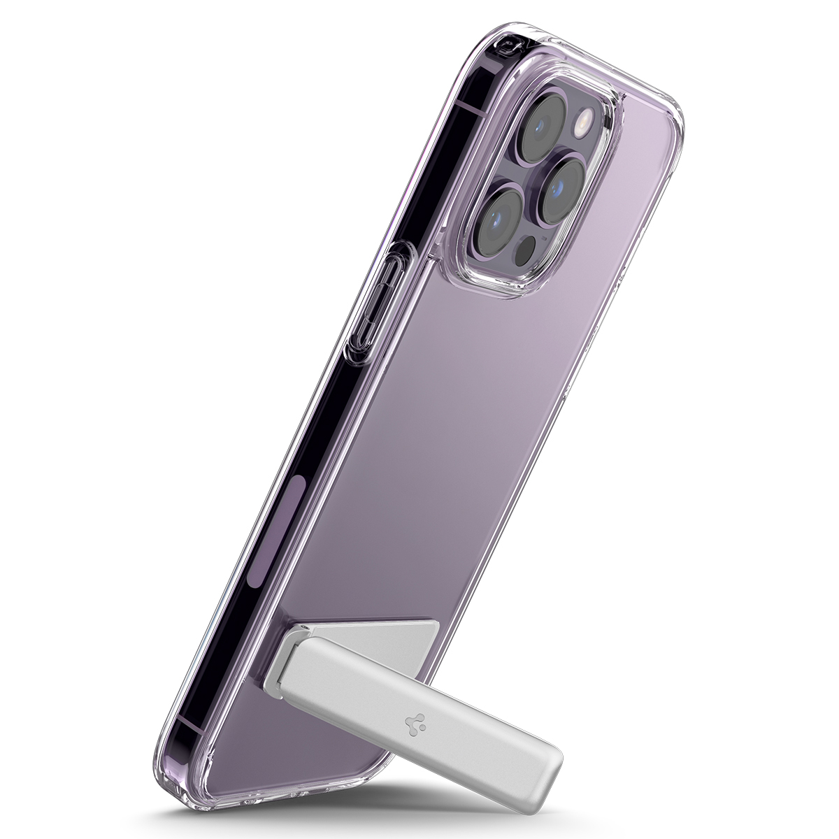Ốp lưng Spigen Ultra Hybrid S cho iPhone 14/14 Plus/ 14 Pro/14 Pro Max - Thiết kế trong suốt, có tích hợp giá đỡ, chống sốc , chống ố, chống bẩn , viền camera cao - Hàng chính hãng