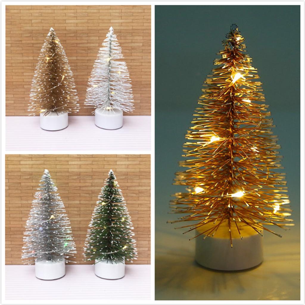 1/12 Dollhouse Miniature Christmas Ornaments LED Light Christmas Tree Accessory