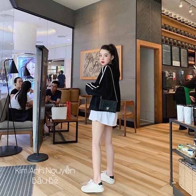 BÁN SỈ ÁO BOMBER 2 SỌC CHO NỮ