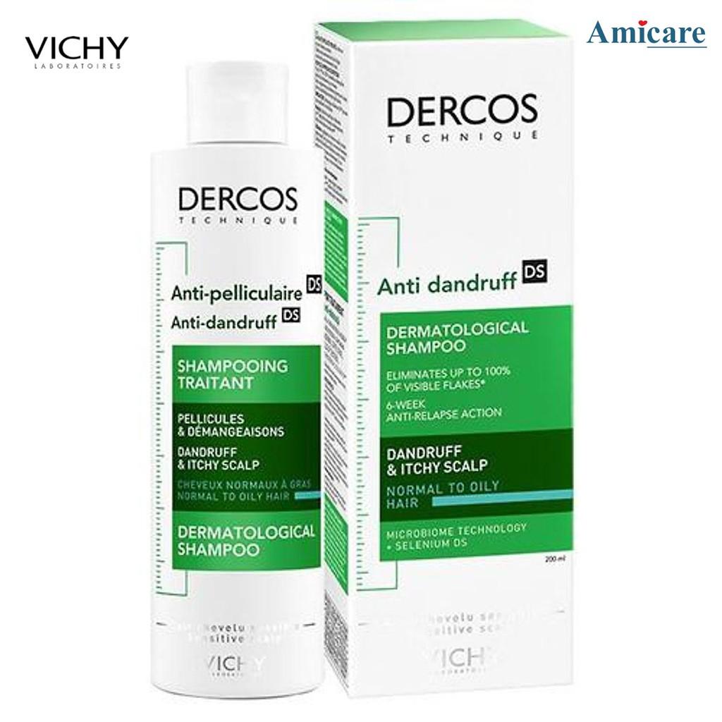 Vichy Dầu Gội Giảm Gàu Cho Da Đầu Nhạy Cảm Dercos Anti-Dandruff Sensitive Advanced Action Shampoo 200ml