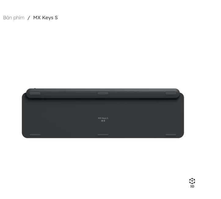 Bàn phím không dây bluetooth Logitech tiên tiến có đèn nền MX Keys S - HÀNG CHÍNH HÃNG