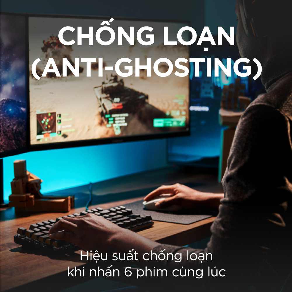 Bàn phím cơ game Logitech G413 TKL SE / G413 SE Full size – Keycap PBT, Switch Tactile, Anti-Ghosting khi nhấn 6 phím cùng lúc, đèn LED trắng -Hàng Chính Hãng