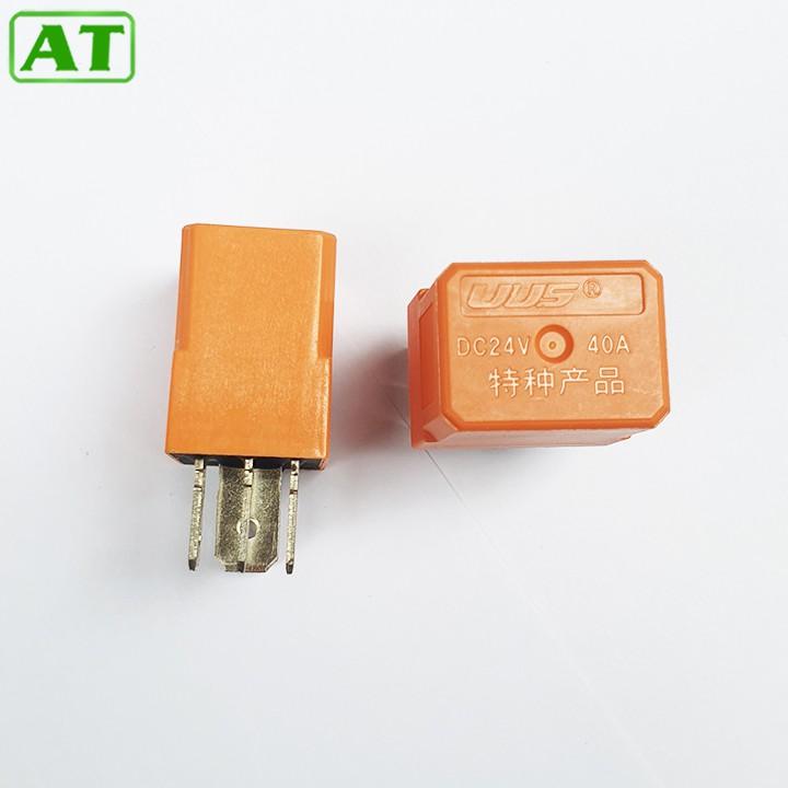 Rơ Le Điều Hòa Ô Tô 5 Chân Màu Cam 12V hoặc 24V 40A