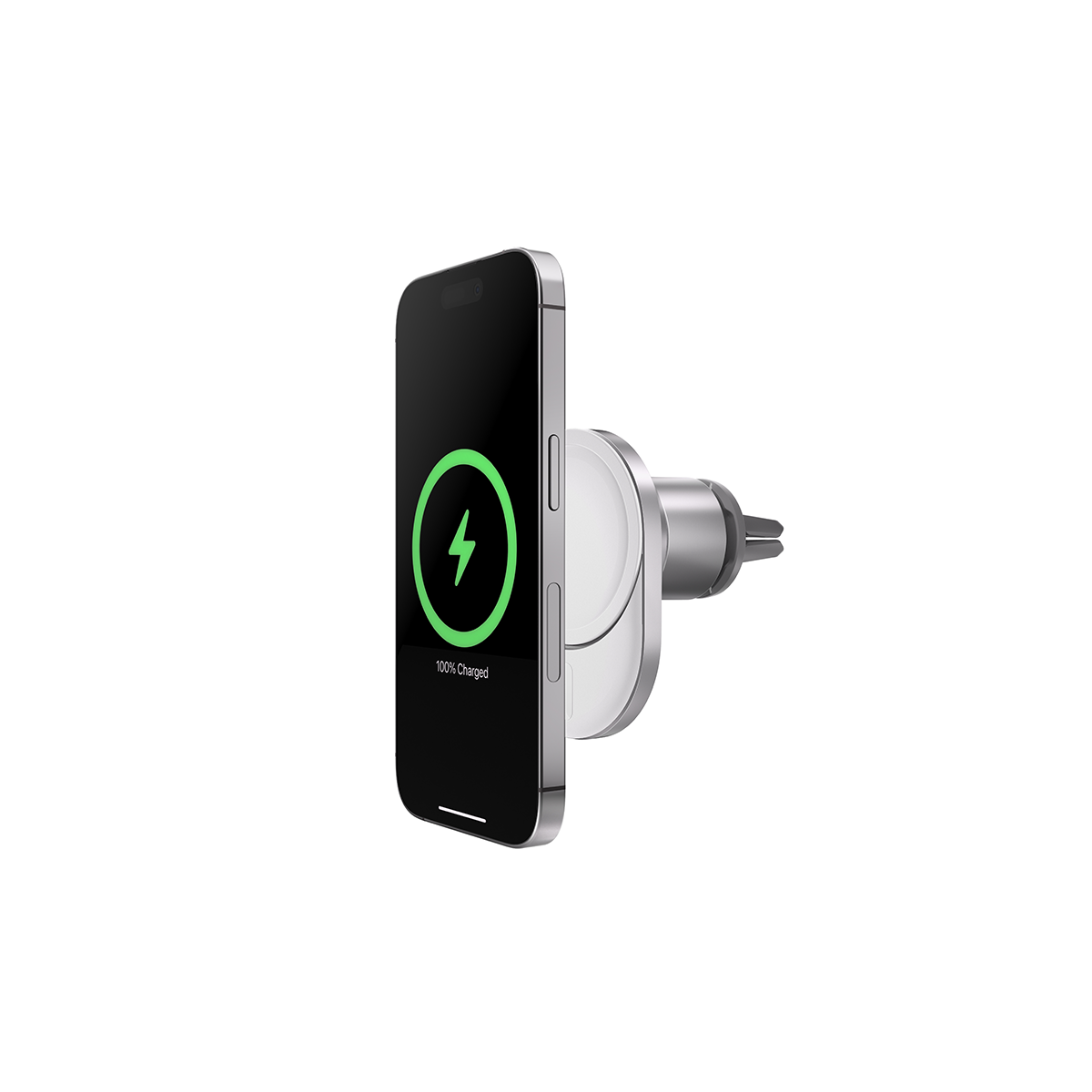 Giá đỡ Belkin dành cho iPhone BOOSTCHARGE PRO cho xe hơi, sạc không dây nam châm 15W - Hàng Chính Hãng - Bảo hành 2 năm - WIC008bt