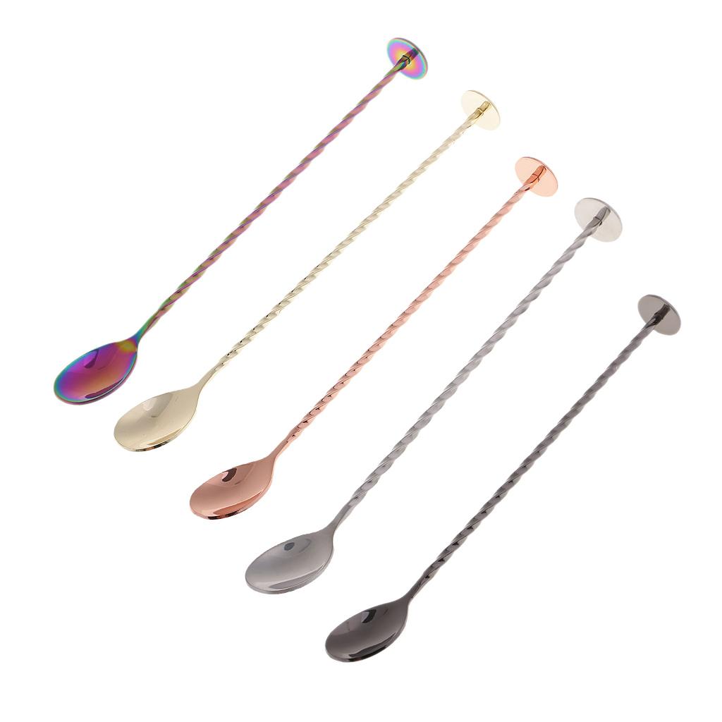 Barware Stirring Spoon for Ice Cream, Coffee, Milkshakes, Juice, Tea, Drink
