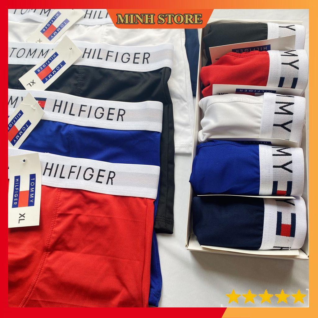 Quần Lót Nam Boxer Thun Lạnh TOM.MY, Quần sịp đùi nam Co dãn 4 chiều sịp Nam cao cấp SD04 (Che tên) - MS66