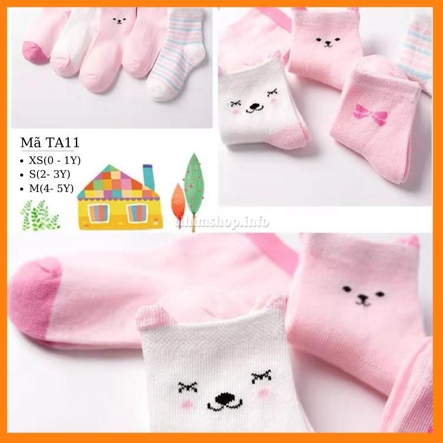 Tất cho bé trai bé gái cao cổ vớ phù hợp cho trẻ em 0 đến 5 tuổi cotton mềm mại điều hòa kháng khuẩn TA11