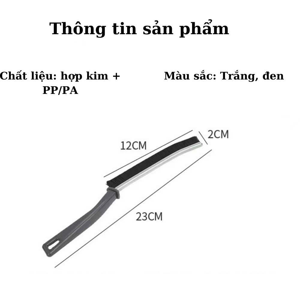 Bàn Chải Vệ Sinh Khe Hở Góc Chết Đa Năng, Cọ Vệ Sinh Khe Cửa Nhà Bếp, Nhà Tắm Tiện Lợi