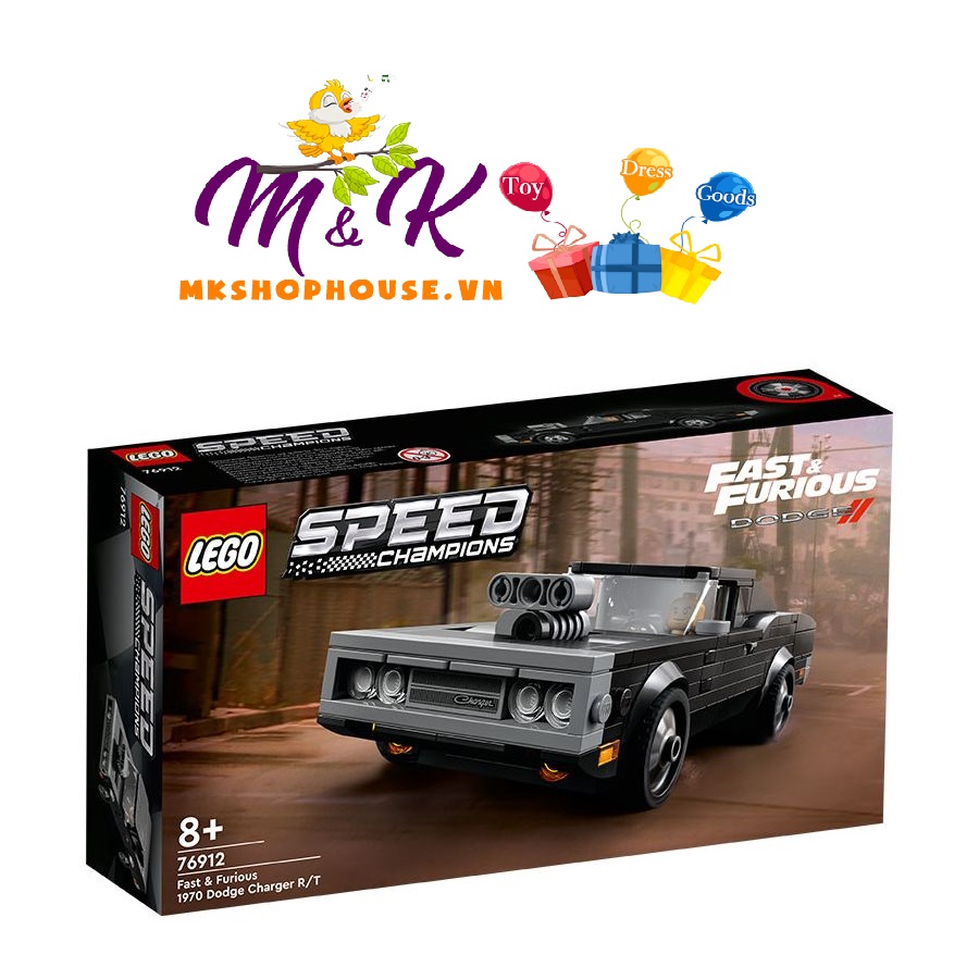 Đồ Chơi LEGO SPEED CHAMPIONS Siêu Xe 1970 Dodge Charger R/T 76912 (345 chi tiết)