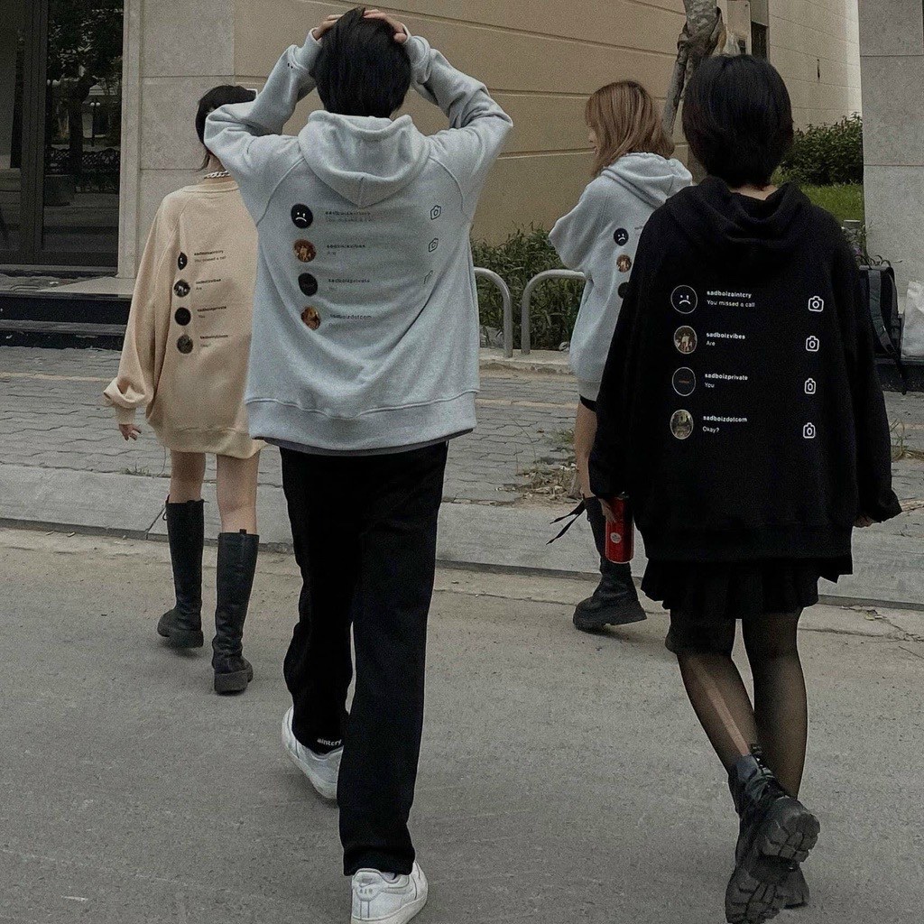 ÁO HOODIE NỮ IN STORY MÁY ẢNH CHẤT NỈ DÀY DẶN FORM RỘNG MÁT
