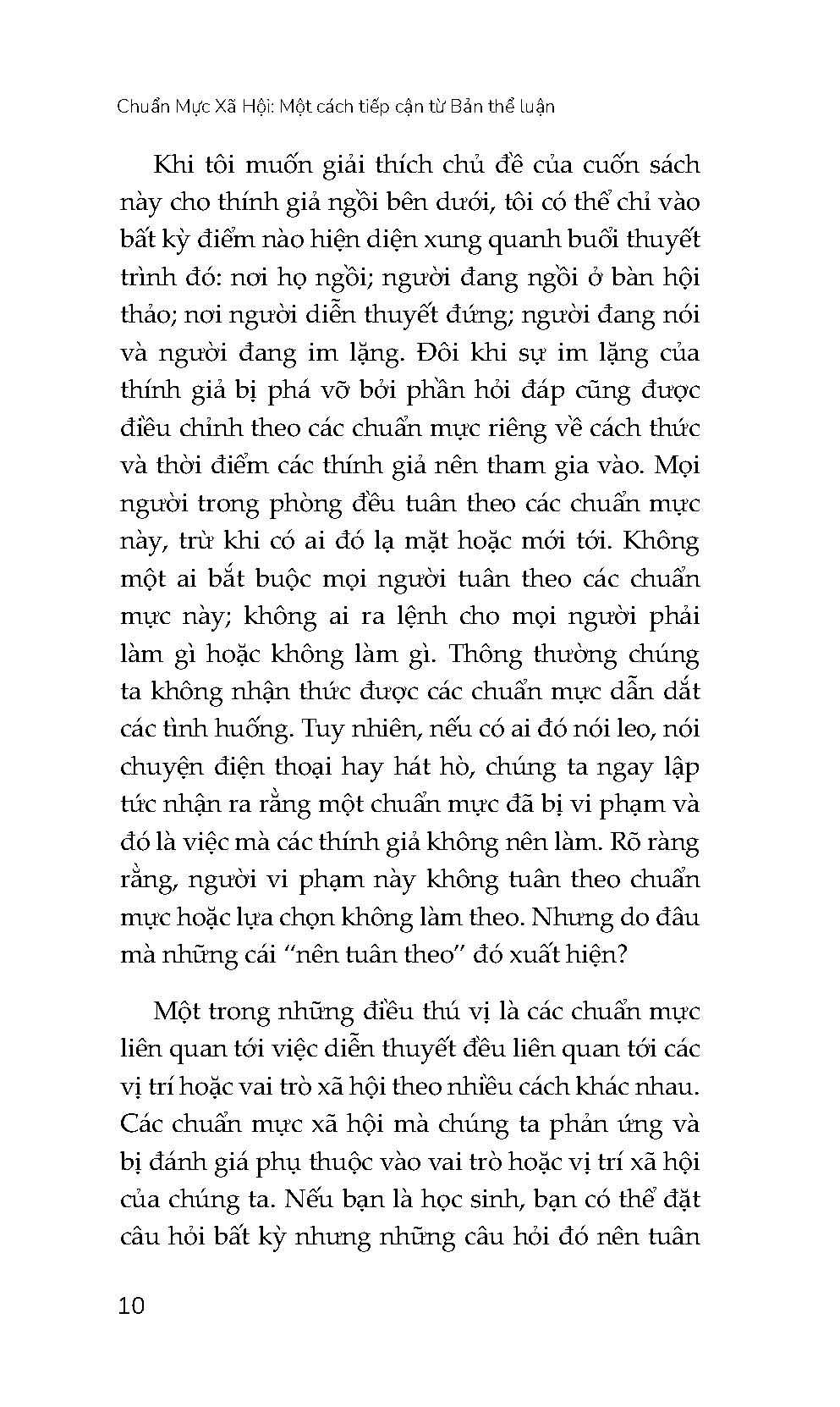 Sách - Chuẩn Mực Xã Hội - Một Cách Tiếp Cận Từ Bản Thể Luận
