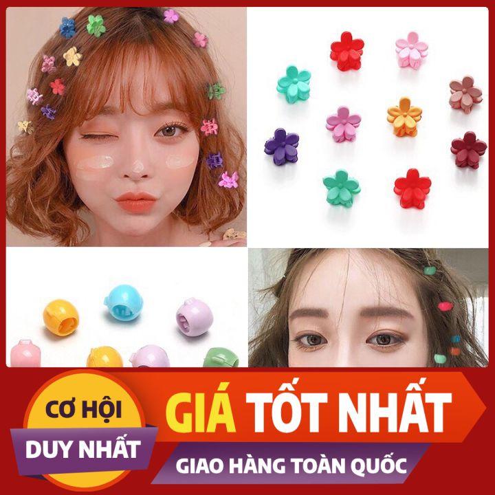 SET 14 - KẸP MINI HOA NHÍ HOẶC TRÒN MIX MÀU ĐÁNG YÊU CHO BÉ - NUNAM SHOP