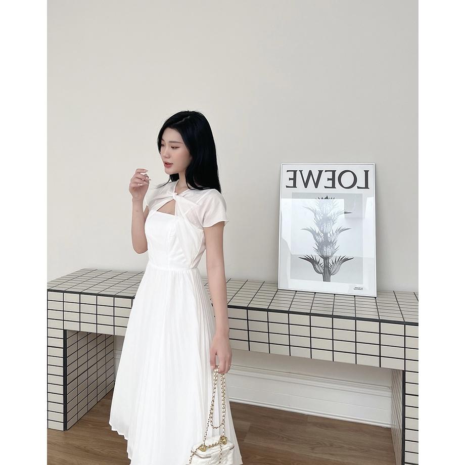 BBSTORE'S Đầm Xòe Maxi Phối Dập Ly Thời Trang Đi Biển Cực Xinh -D1228
