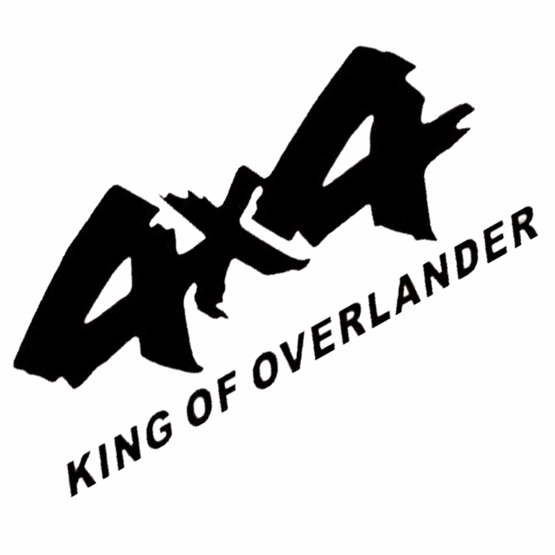 4x4 KING OF OVERLANDER - Sticker transfer hình dán trang trí Xe hơi Ô tô size 29x13cm