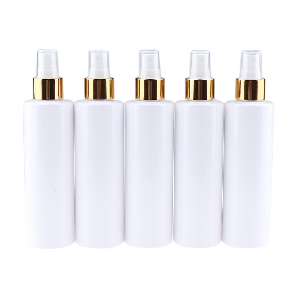 5x Refillable Empty Spray Bottle Liquid Makeup Toner Container for Travel