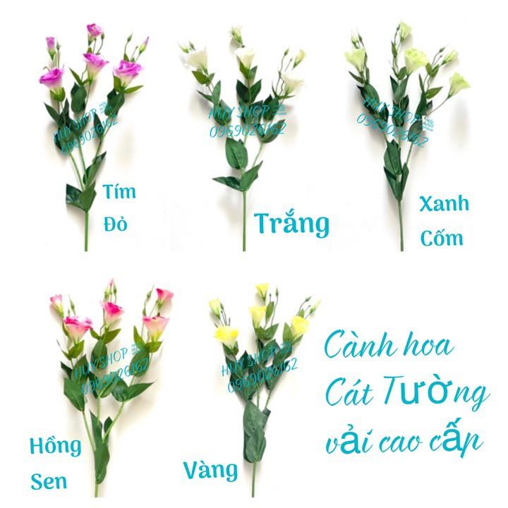 Cành Hoa CÁT TƯỜNG Vải cao cấp trang trí nhà cửa