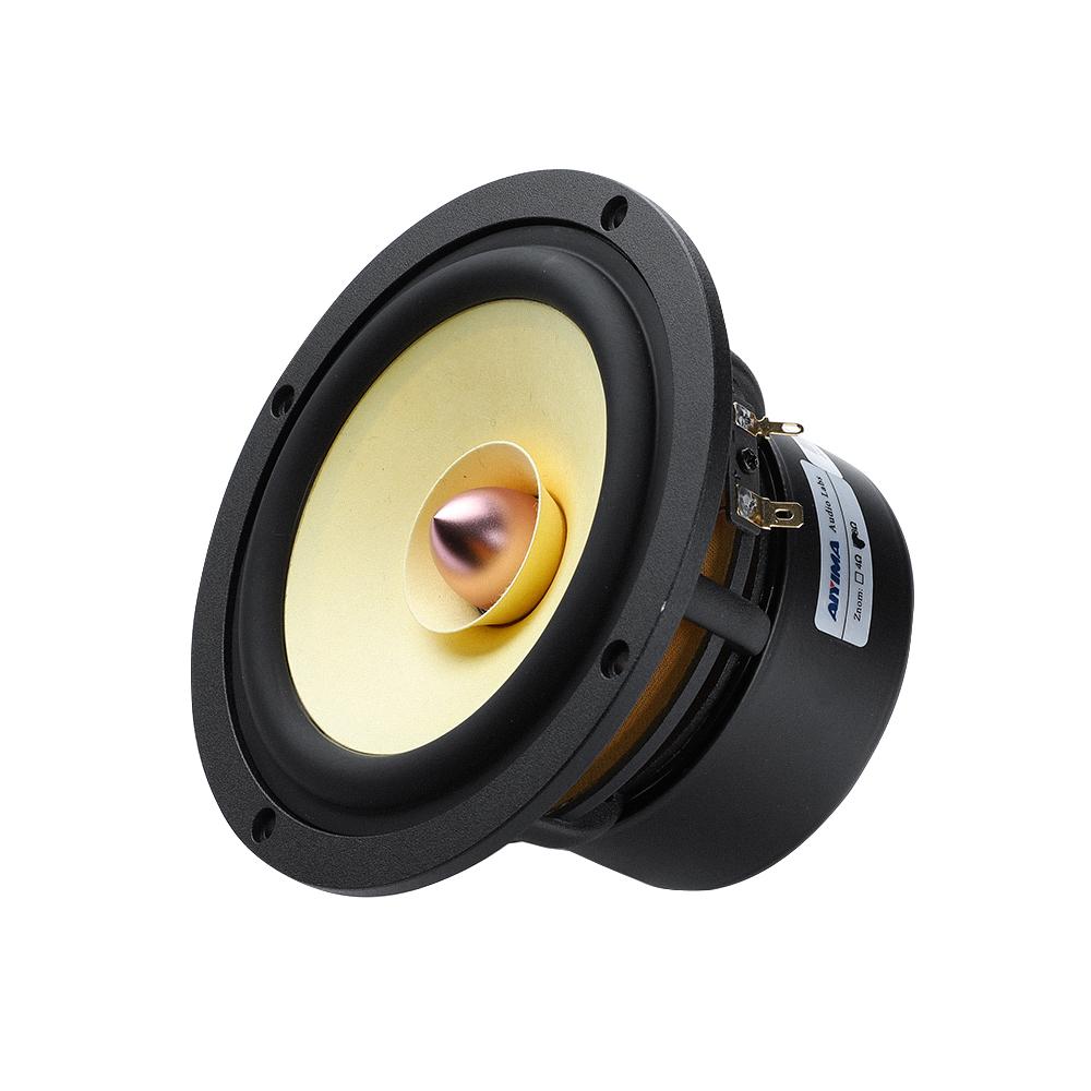 AIYIMA 1 Cái 5.25 Inch Toàn Dải Âm Thanh Loa 4 8 Ohm 50W Nhôm Nón Bullet Loa Kệ Sách HIFI Loa Rạp Hát Tại Nhà Color: 8 Ohm Speaker