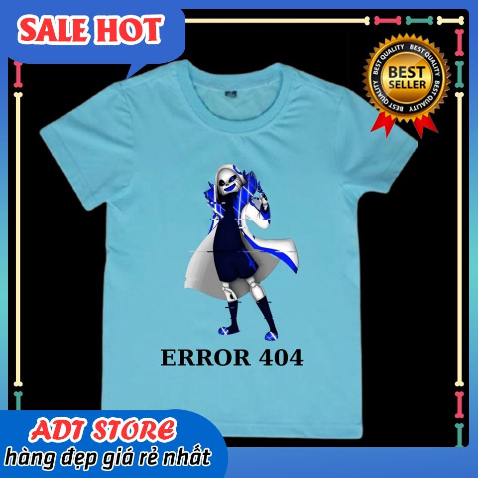 Áo thun Error 404 Sans siêu ngầu cho trẻ em đủ size độc đẹp giá rẻ