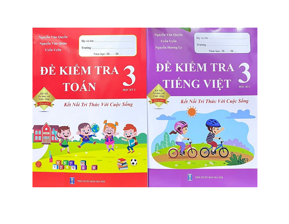 Sách - Combo đề kiểm tra toán + tiếng việt 3 học kì 2