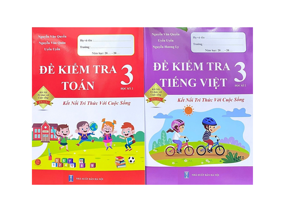 Sách - Combo đề kiểm tra toán + tiếng việt 3 học kì 2 ( kết nối )