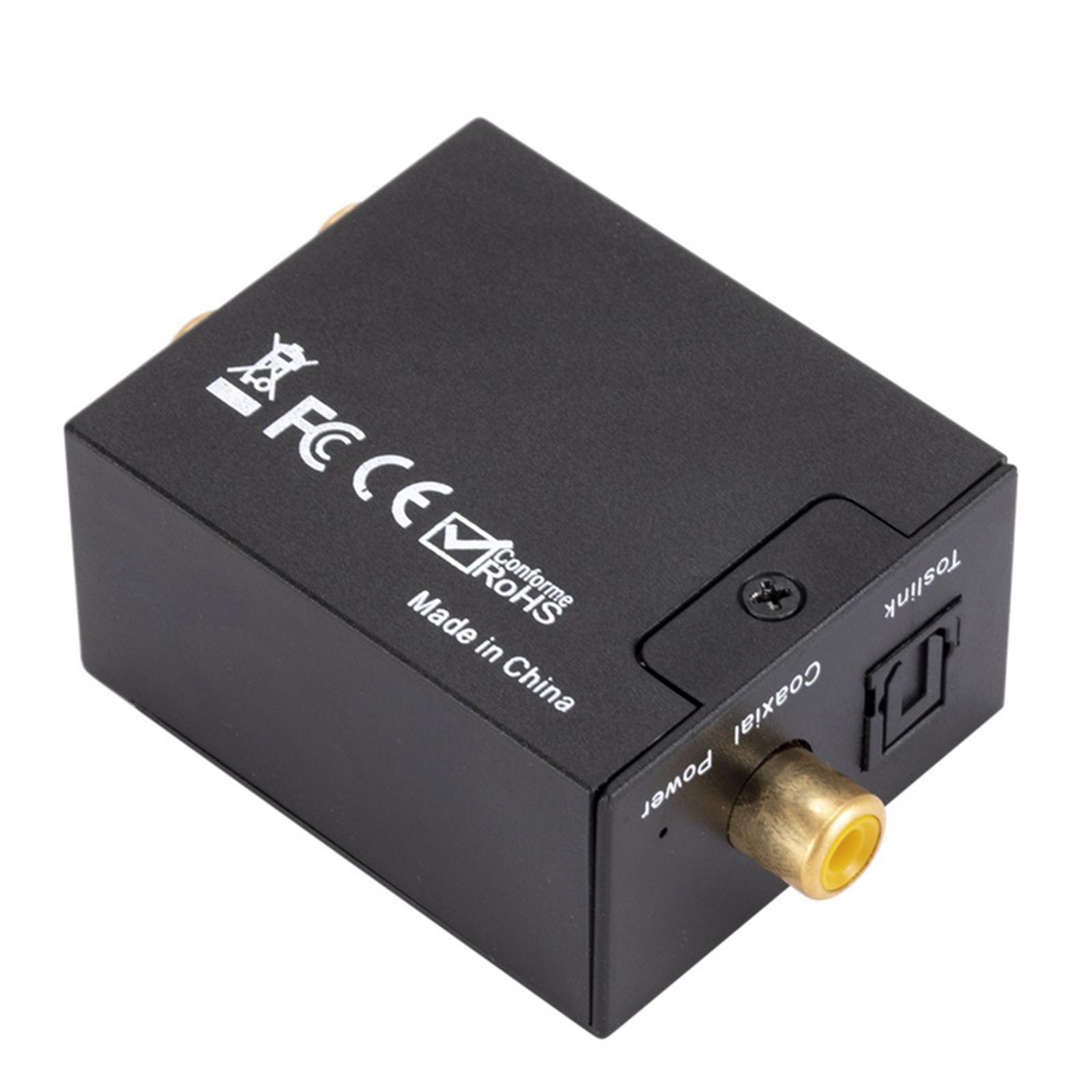 Digital to Analog Audio Converter Optical Coax Coaxial  to Analog