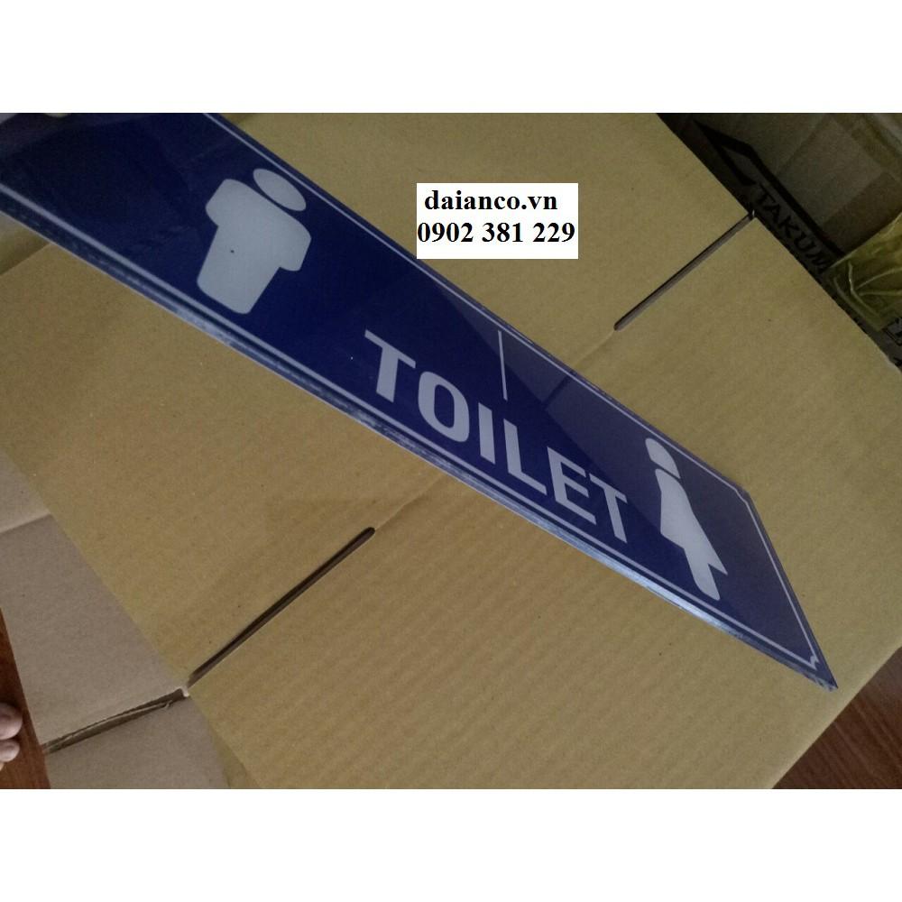 Bảng nhà vệ sinh, toilet, WC nam nữ bằng nhựa Mica 10*30cm