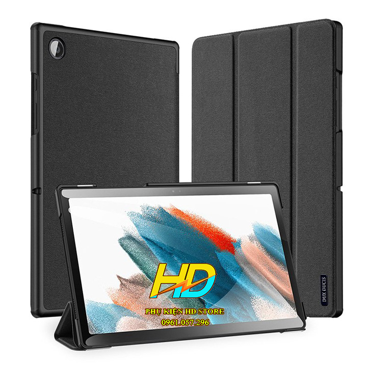 Bao da Dành cho Samsung Galaxy Tab A8 2022 X200/X205 10.5 inch Chính Hãng Dux Ducis DOMO Hỗ Trợ Smart Cover Đóng Mở Màn Hình - Hàng Nhập Khẩu