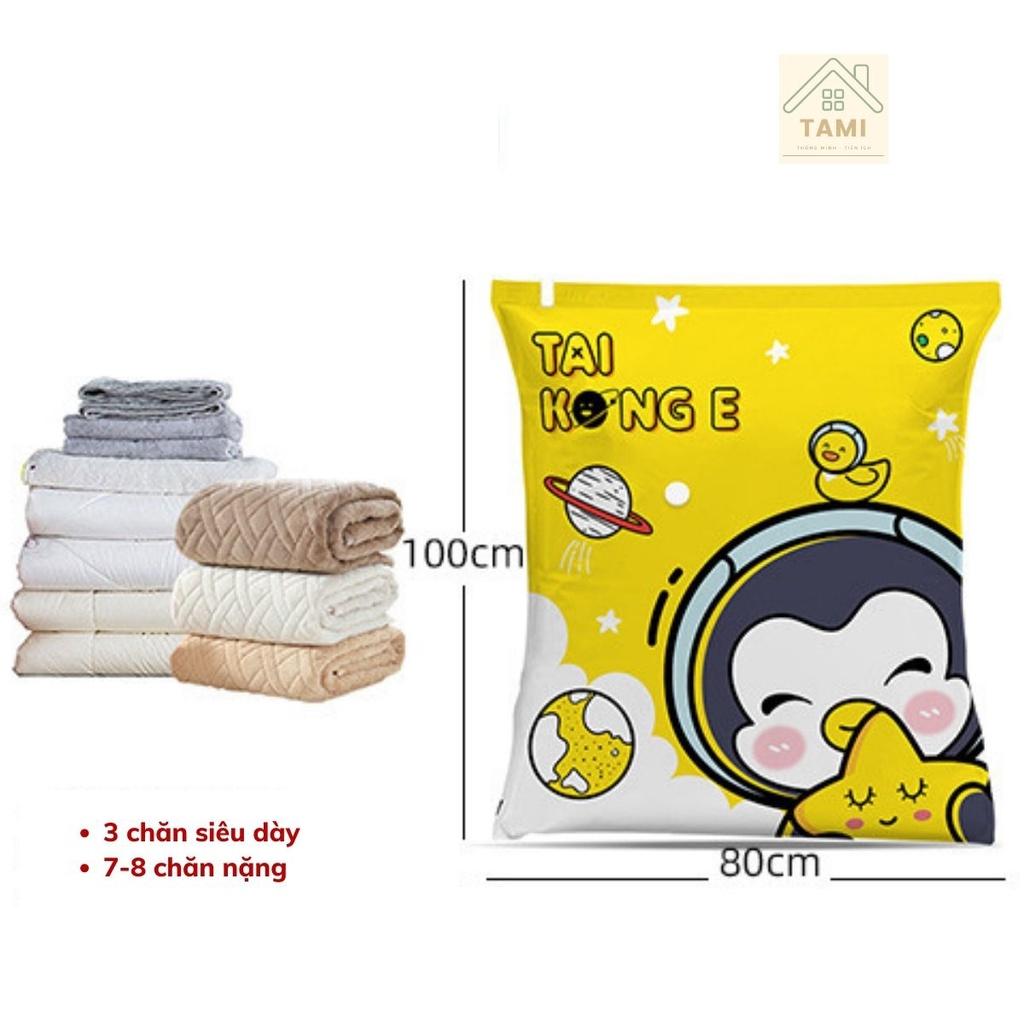 Máy hút chân không, túi hút chân không đựng quần áo chăn màn mền, gọn gàng, chống mốc