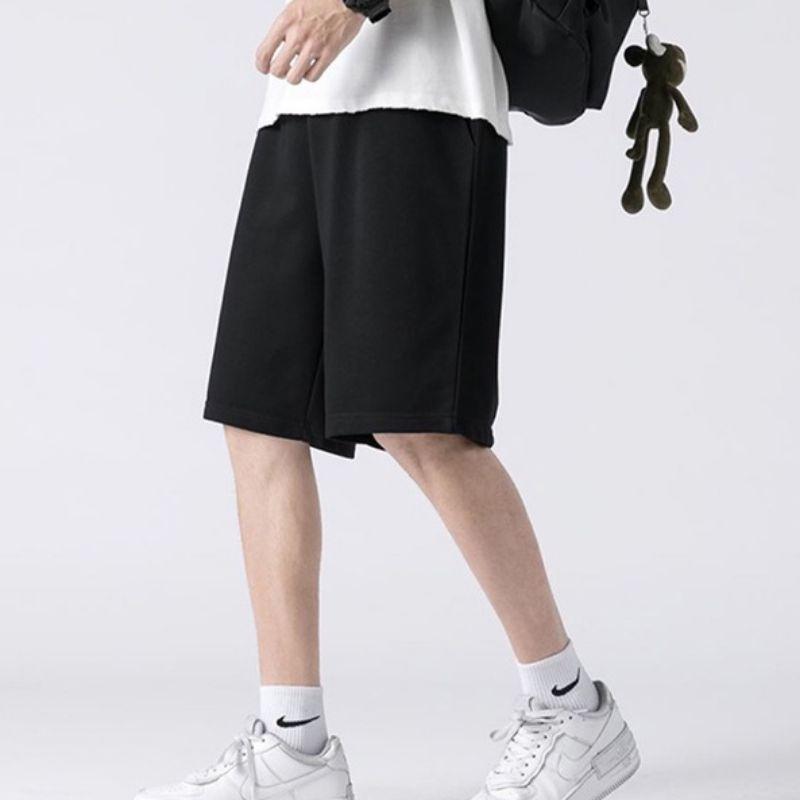 Có Bigsize - Quần short unisex vải dù lụa dãn lên form cực đẹp cực mát túi khóa kéo tiện dụng