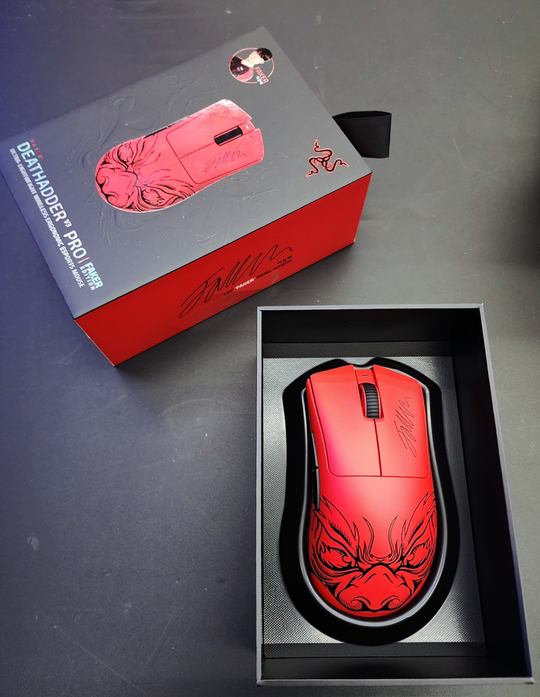 Chuột Gaming không dây Razer DeathAdder V3 Pro-Faker Edition - Hàng chính hãng