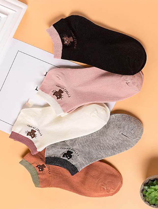 Combo 5 đối tất mèo siêu mềm ấm dành cho bạn nữ