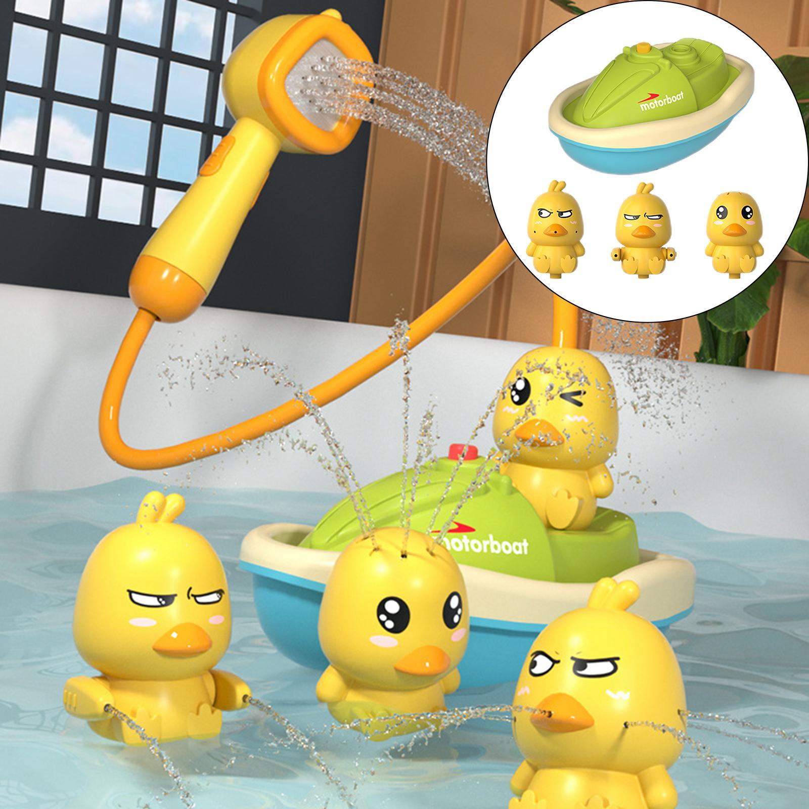 Bath Toys Cute Duck,Electric Water Spray Bathroom Bathing Toys,Kids Bath and Shower Bathtubs Interactive Children Gifts