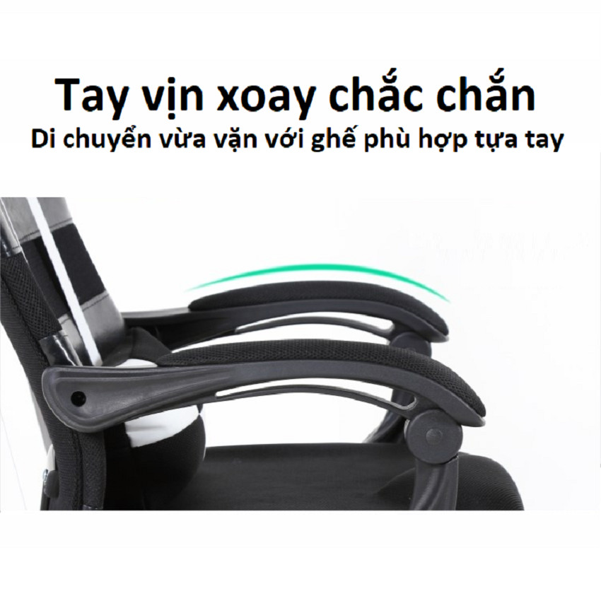 Ghế Xoay Văn Phòng Cao Cấp Ngả Chân Nghỉ Trưa