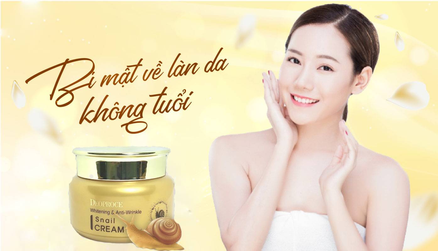 Kem dưỡng trắng và chống lão hóa Deoproce Whitening And Anti-Wrinkle Snail Cream 100ml