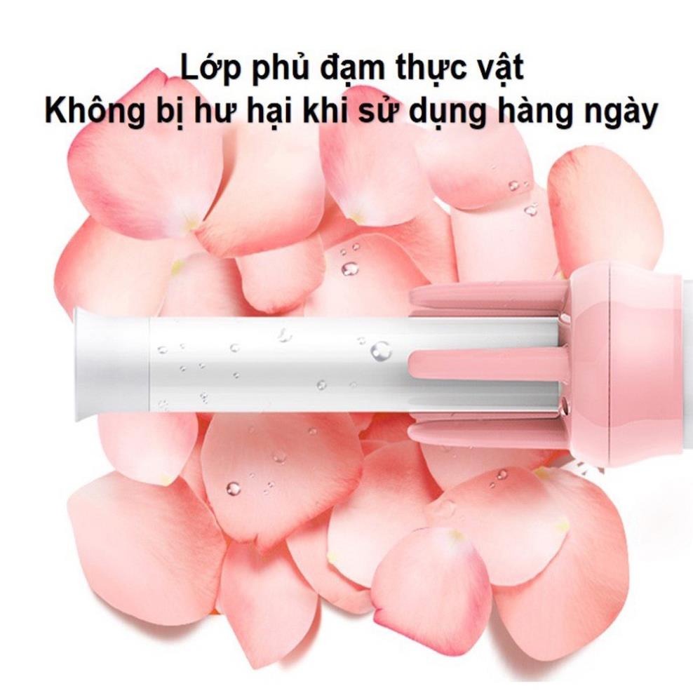 Máy Uốn Tóc Làm Xoăn Tự Động VIVID&VOGUE Tặng Kèm Lược Kẹp Tóc - Hàng Chính Hãng