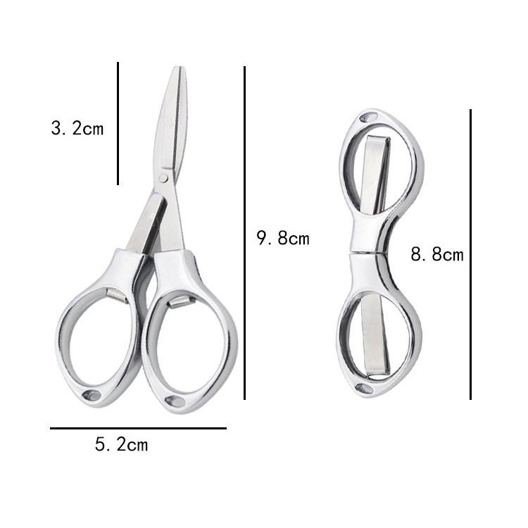 Kéo cắt dây trục câu cá gấp gọn hình số 8 tiện lợi bằng thép không gỉ