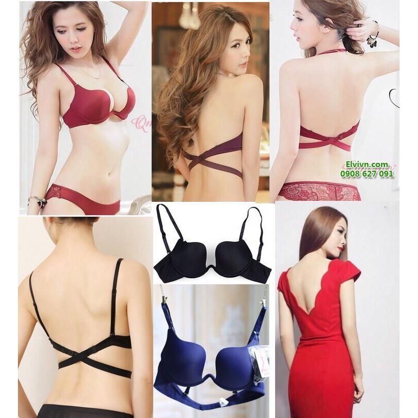 Áo ngực với 7 kiểu dây để thay đổi.