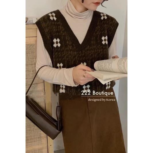 Áo ghile isnow cổ V hoa 59a231