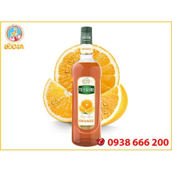 Siro TEISSEIRE Cam 1000ml (TEISSEIRE ORANGE SYRUP)