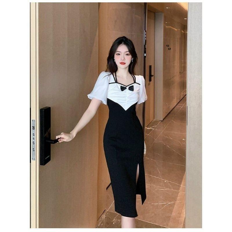 ĐẦM BODY PHỐI CỔ NƠ CAO CẤP