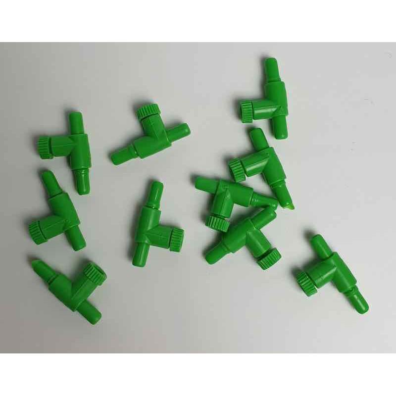 Combo 2 cái VAN KHÓA NHỰA XANH LÁ CAO CẤP CHO HỒ CÁ CẢNH - HÀNG CÔNG TY