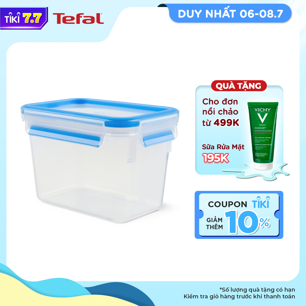 Hộp bảo quản thực phẩm nhựa Tefal Masterseal Fresh 1100ml - Hàng chính hãng