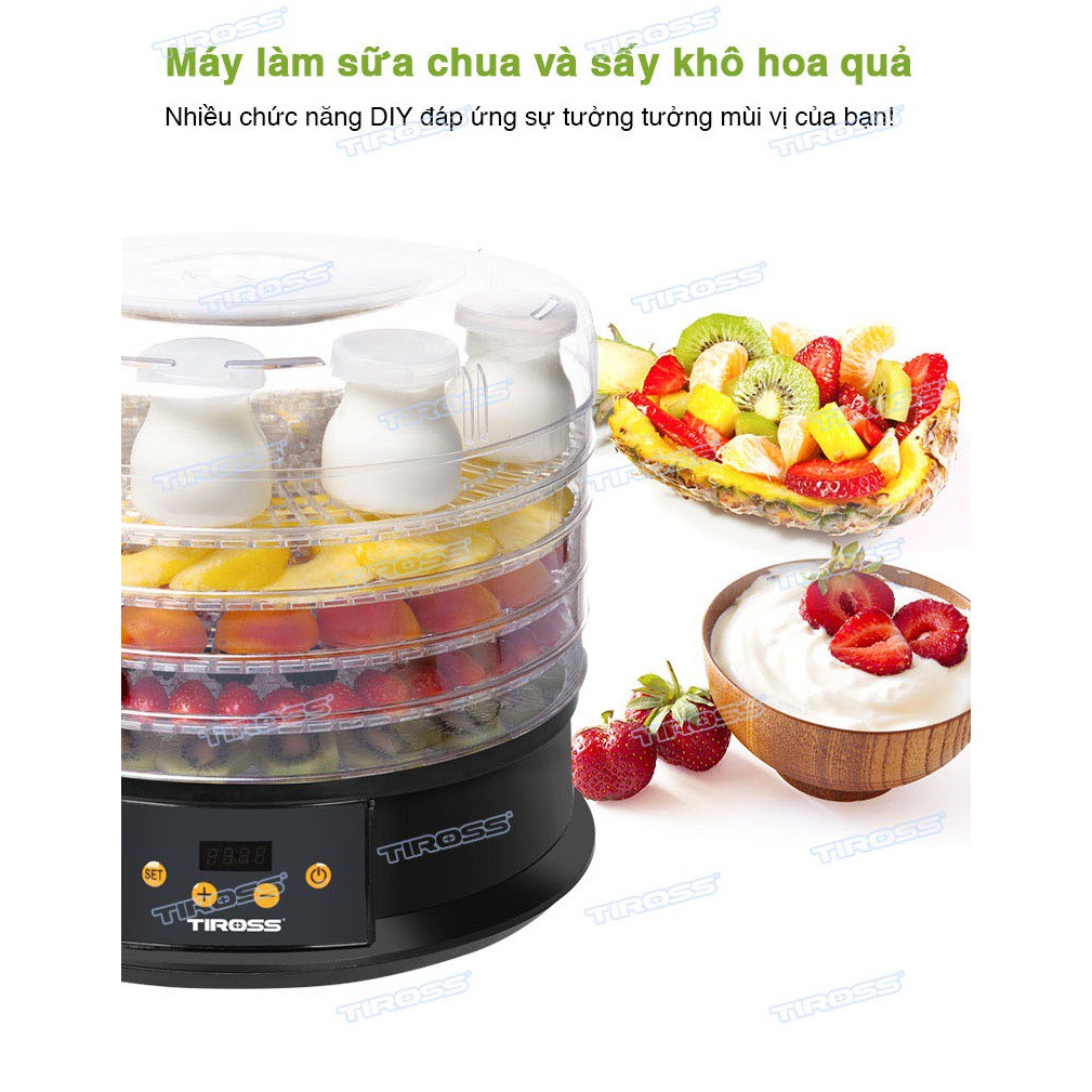 Máy Sấy Thực Phẩm - Làm Sữa Chua Tiross TS9682 (250W) - Hàng chính hãng