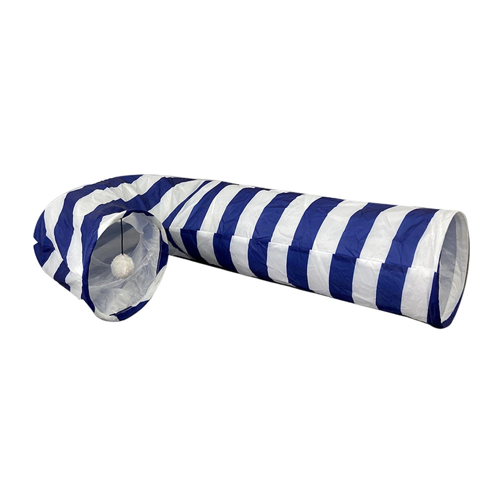Collapsible Cat Tunnel Ball Exercise Interactive Toy Supplies Hideaway Cage Toys for Small Animals Training Gerbil Rat Rabbit Chinchilla
