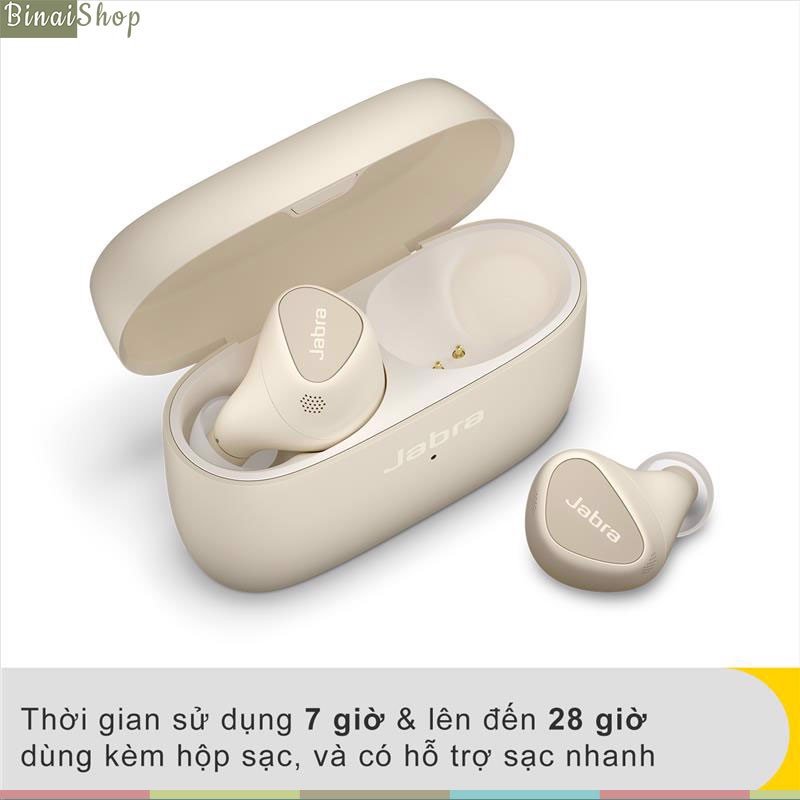 Jabra Elite 5 - Tai Nghe Nhét Tai True Wireless, Bluetooth, ANC - Quà Tặng sạc không dây- Hàng chính hãng